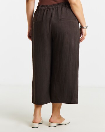 Chocolate Soft Twill Culottes