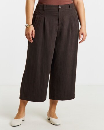 Chocolate Soft Twill Culottes