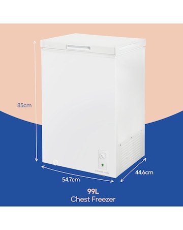 Russell Hobbs RH99CF0E1W 99L Chest Freezer White + Install