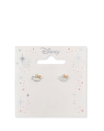 Silver Minnie Mouse Earring