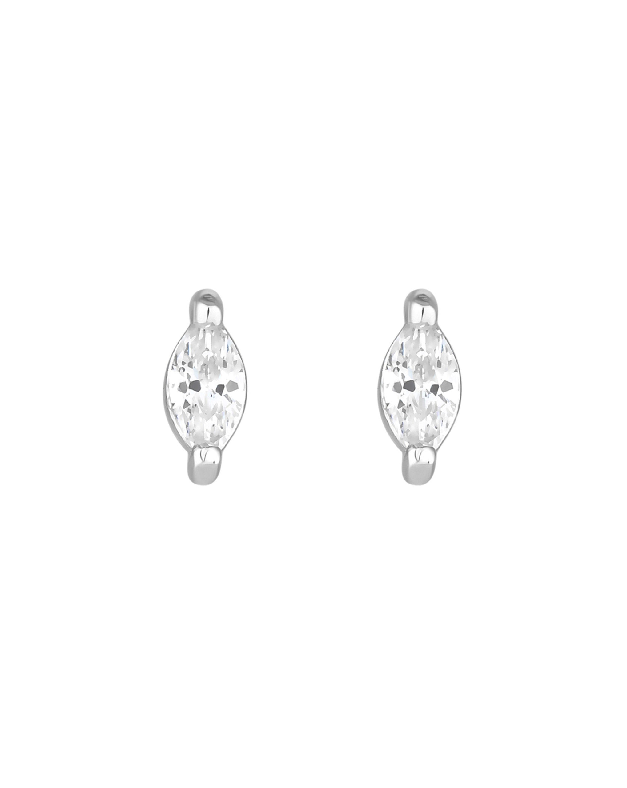 Inicio Recycled CZ Navette Earrings