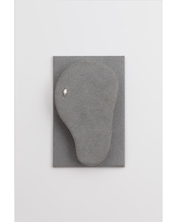 Inicio Silver Plated Recycled Cubic Zirconia Mini Navette Earrings - Gift Pouch