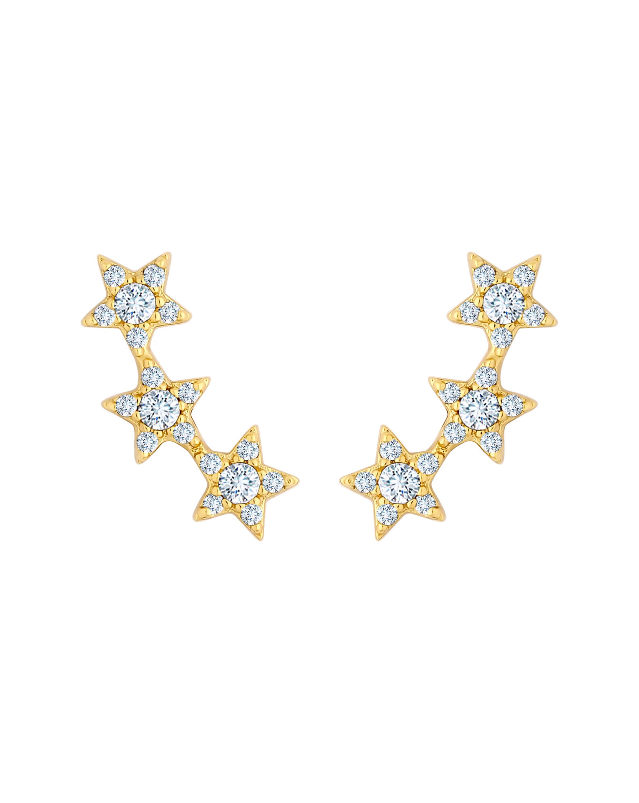 Inicio Recycled CZ Star Ear Climber