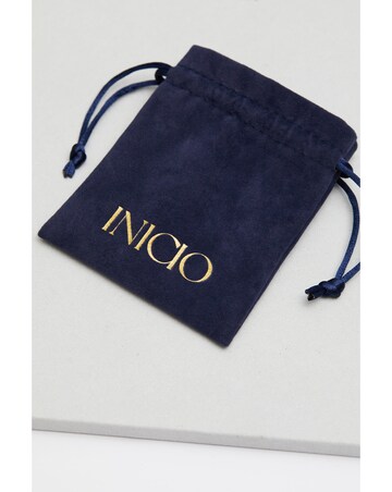 Inicio Two Tone Plated Recycled Mini Hoop Earrings - Gift Pouch