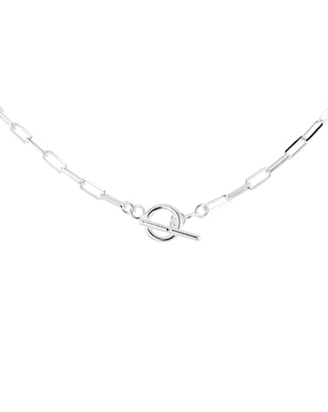 Sterling Silver Paper Chain T-Bar