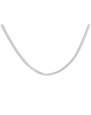 Sterling Silver Fine Square Franco Chain