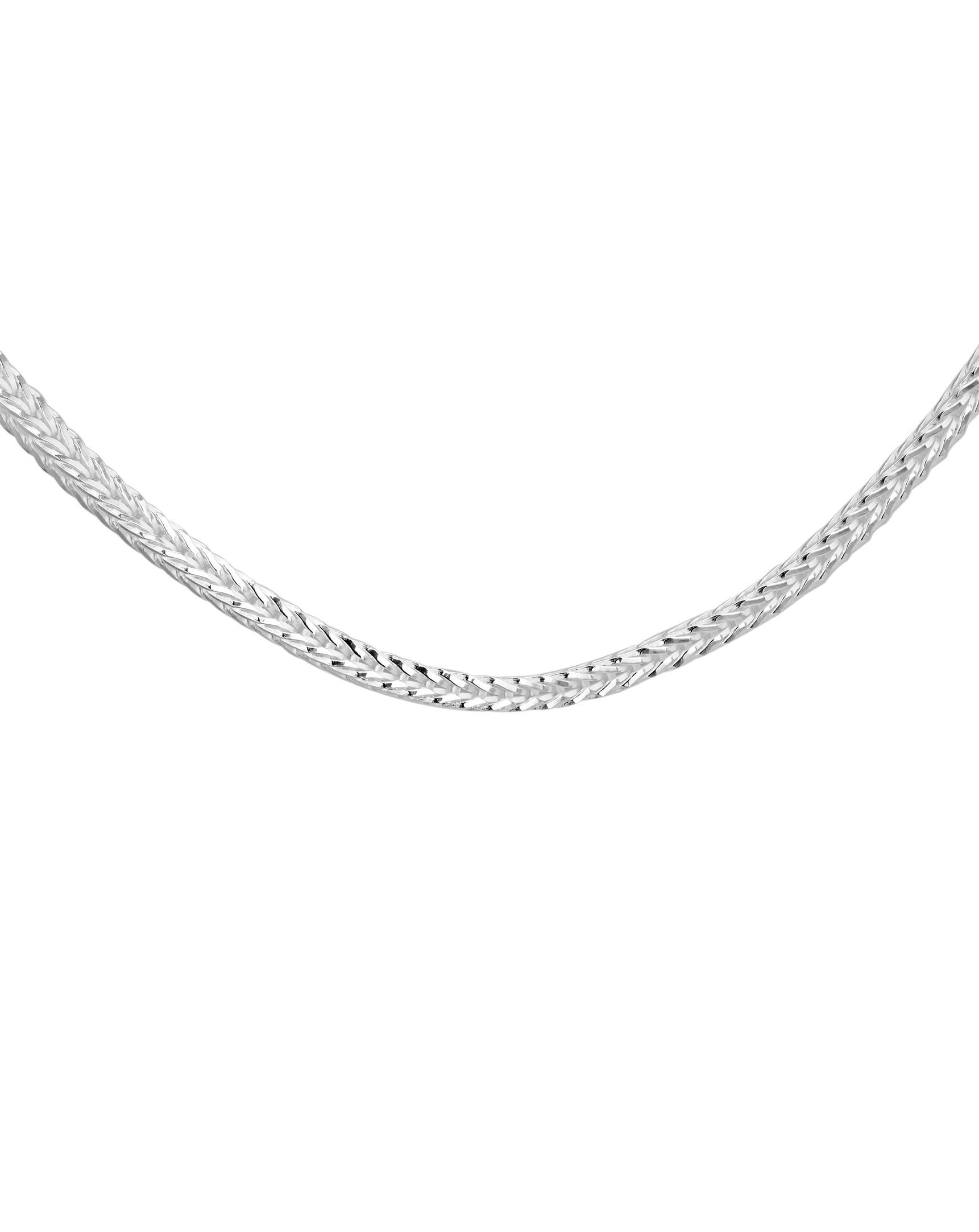 Sterling Silver Fine Square Franco Chain