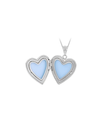 Sterling Silver Heart Locket Necklace