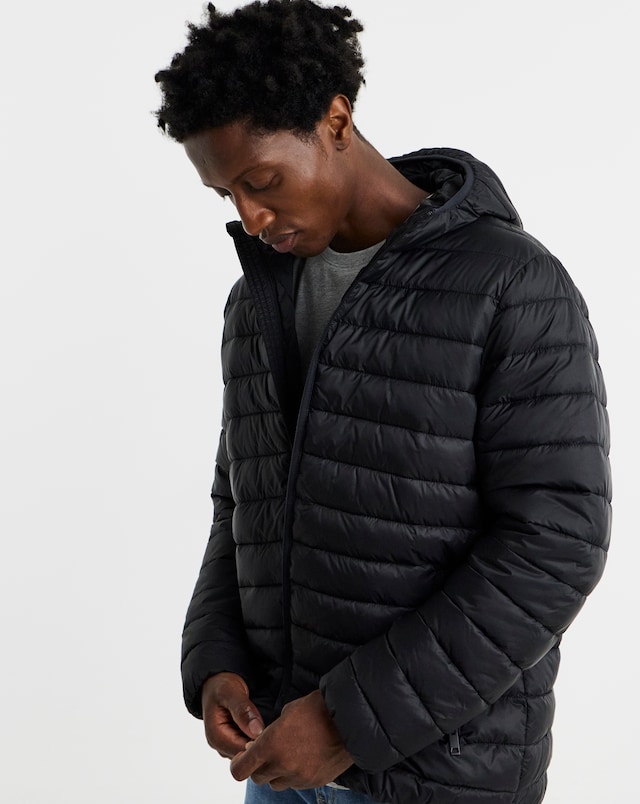 Black Lightweight Padded Jacket