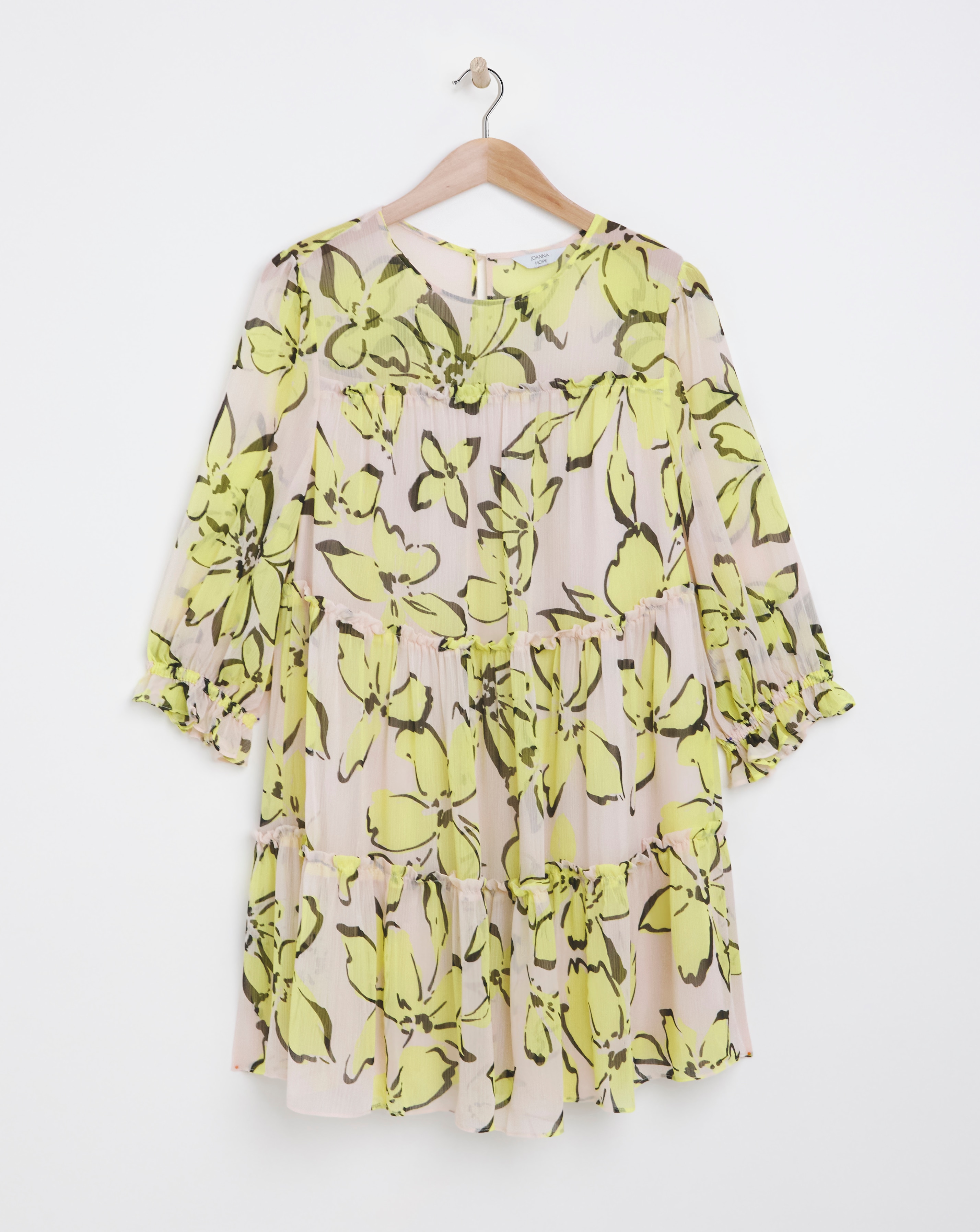 Joanna Hope Floral Tiered Swing Dress