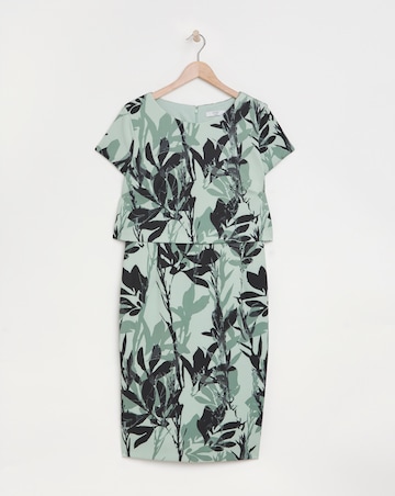 Joanna Hope Scuba Overlay Shift Dress