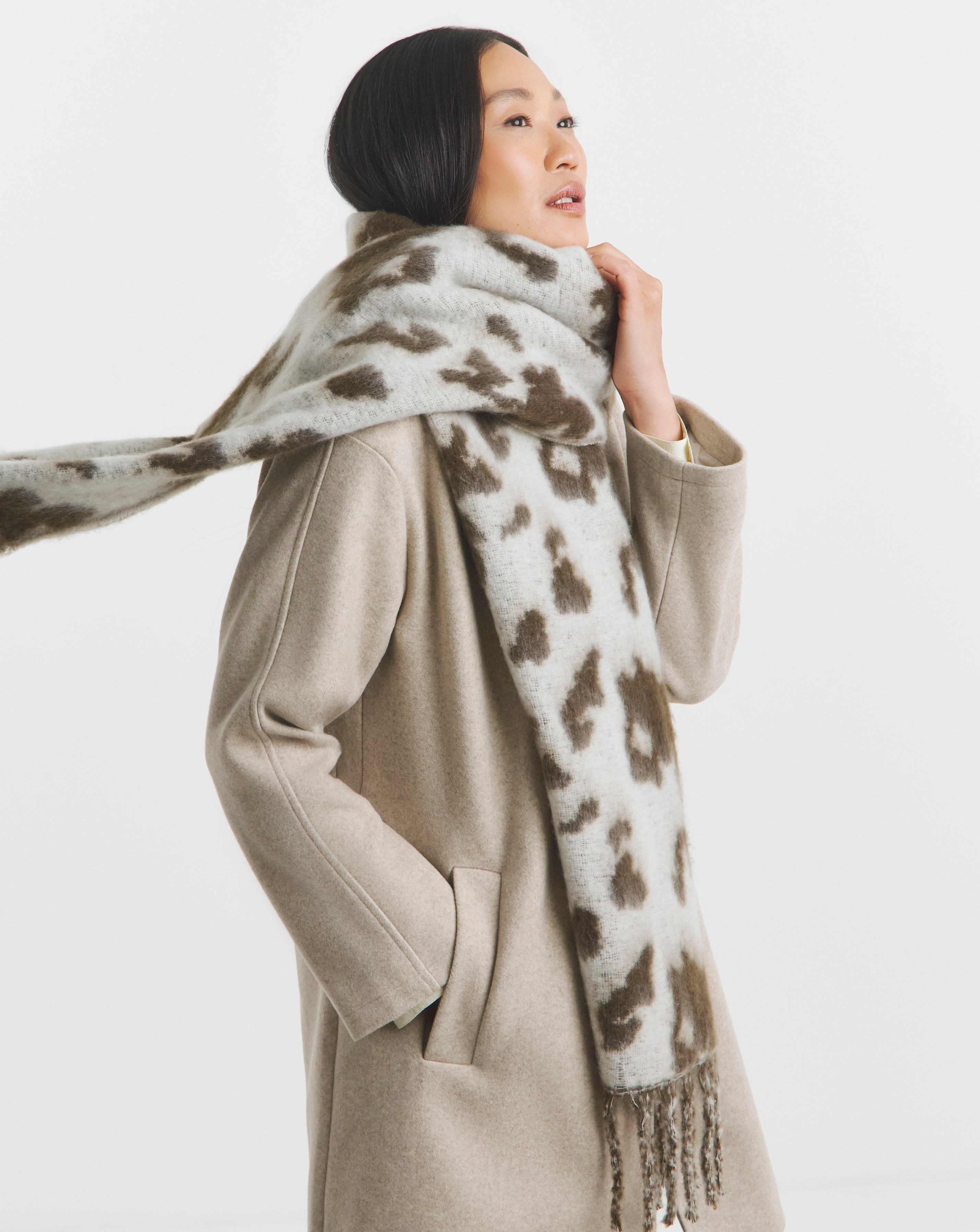 Cow Print Blanket Scarf