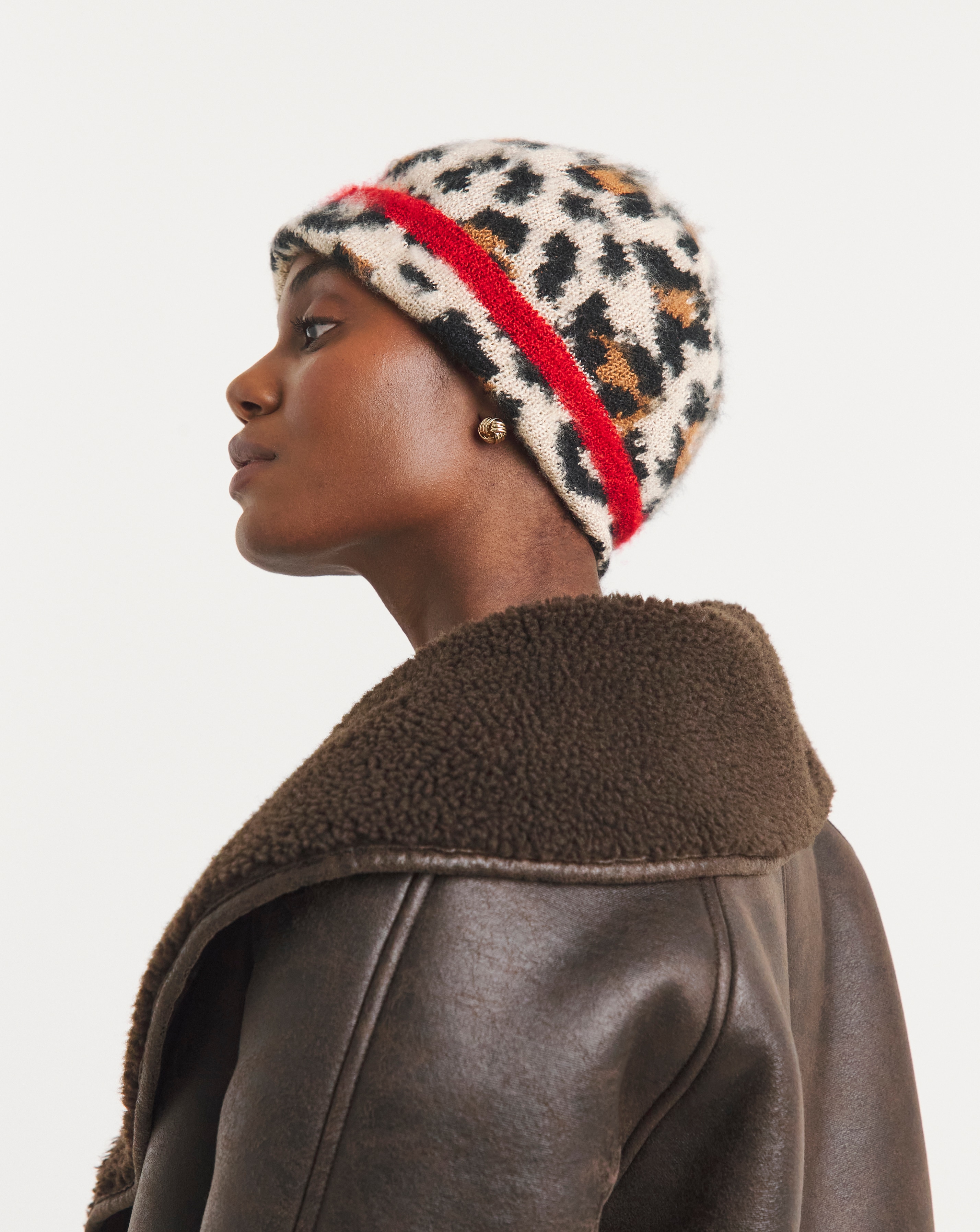 New In - Leopard Print Beanie