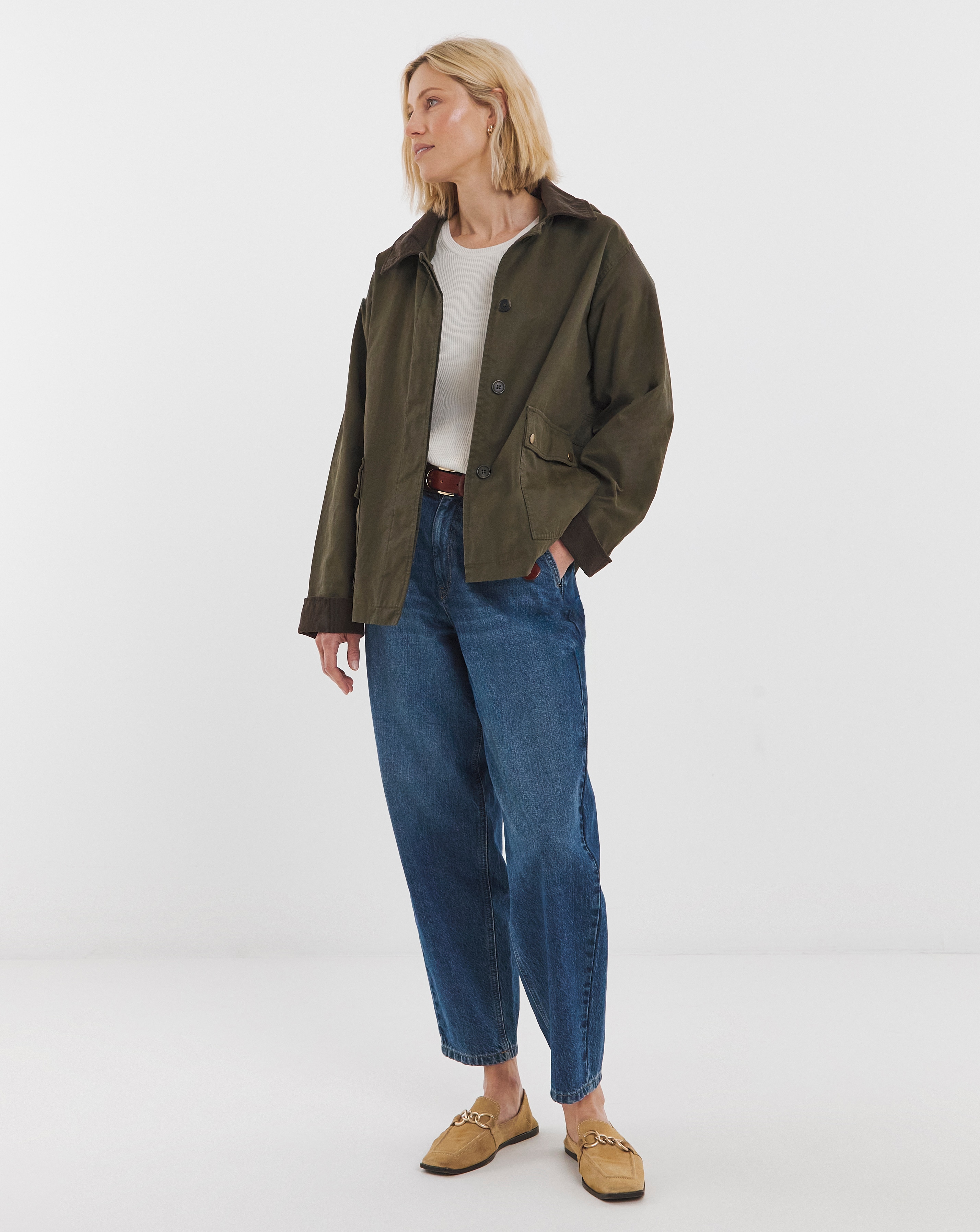 Coated Hooded Barn Jacket