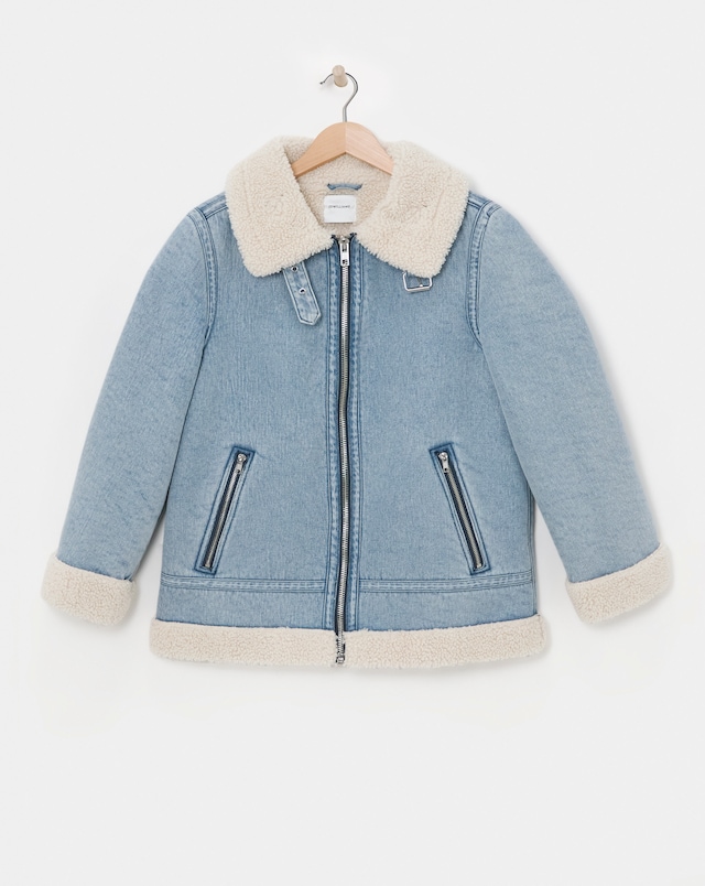 Denim Shearling Jacket