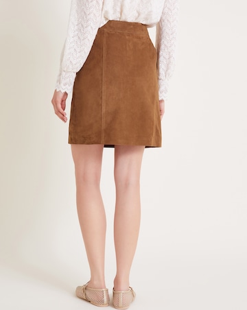 Monsoon Sienna Suede Zip Skirt