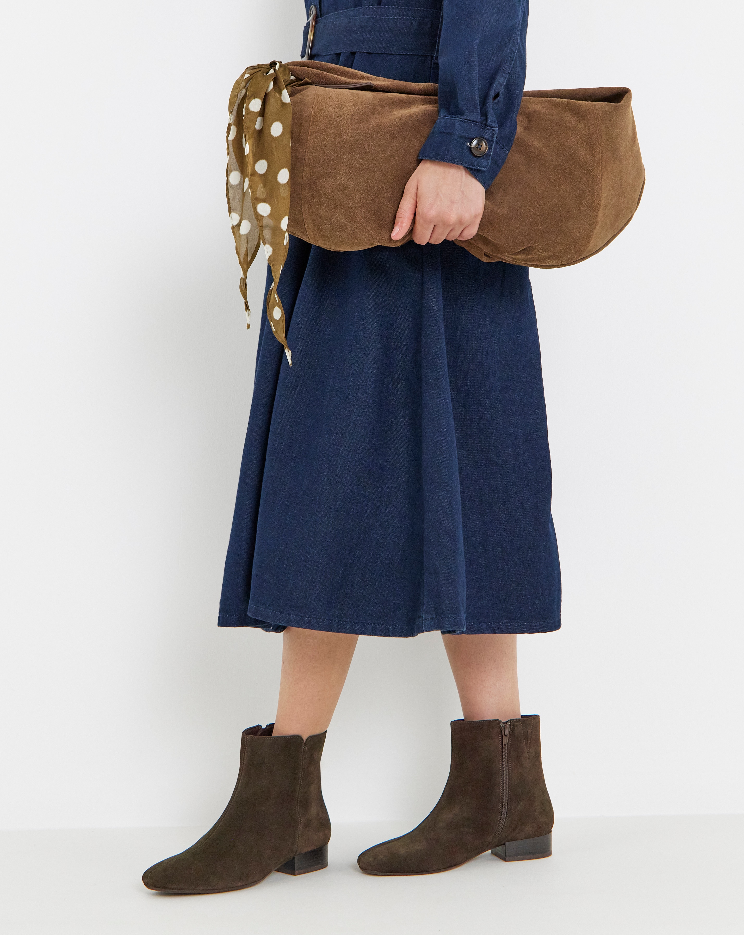 New In - Suede Ankle Boots E Fit
