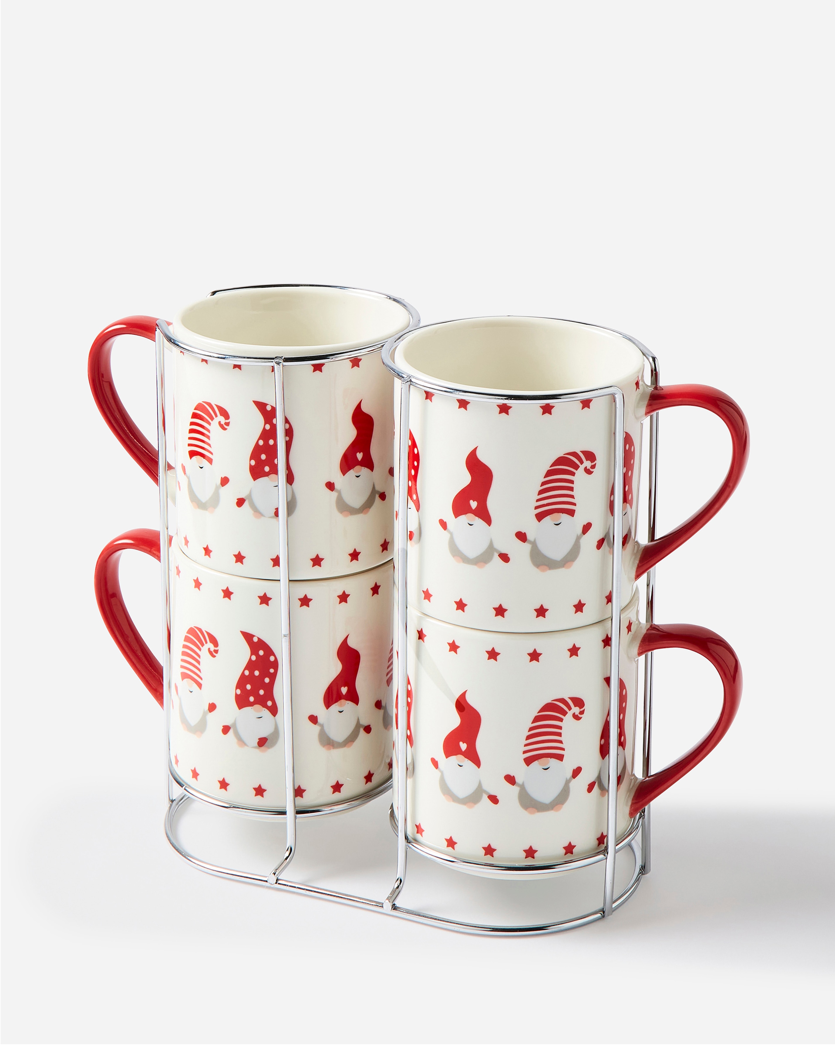 Garrie Gonk Set of 4 Stacking Mugs