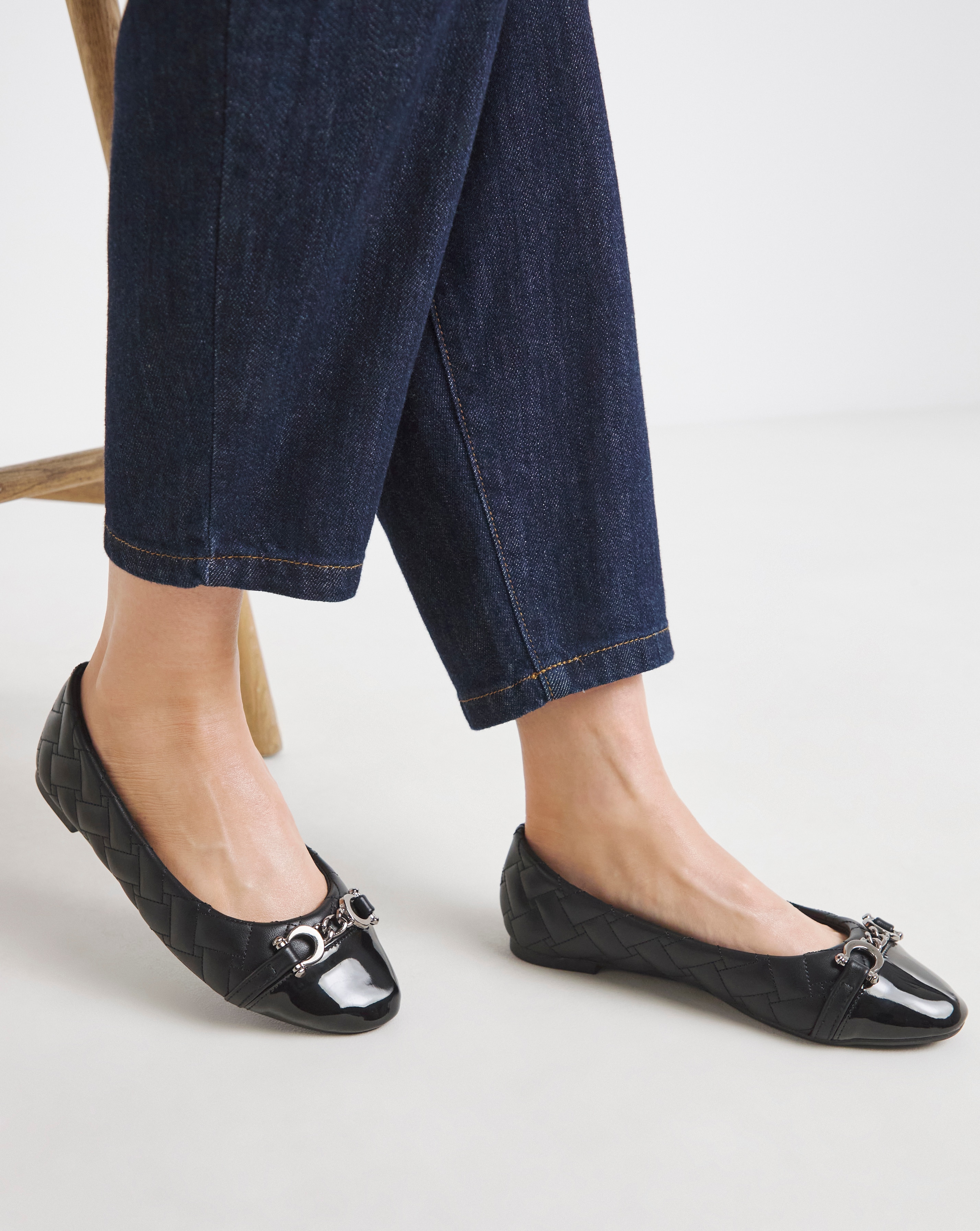 Quilted Ballerina with Trim Wide