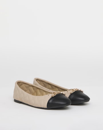 Quilted Ballerina with Trim Wide