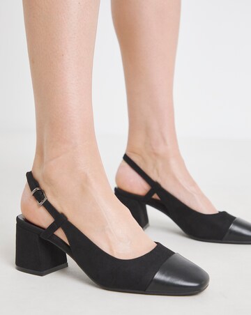 Low Block Heel Slingback Wide