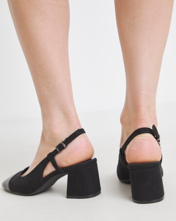 Low Block Heel Slingback Wide