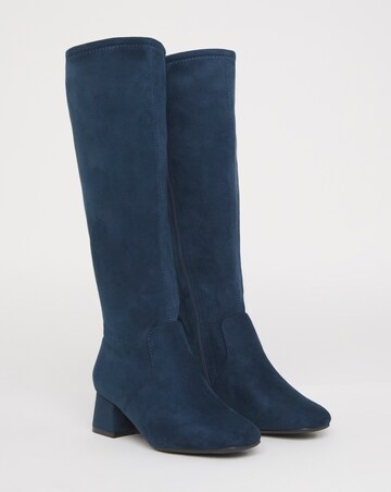 Low Block Heel Knee High Boot EEE C