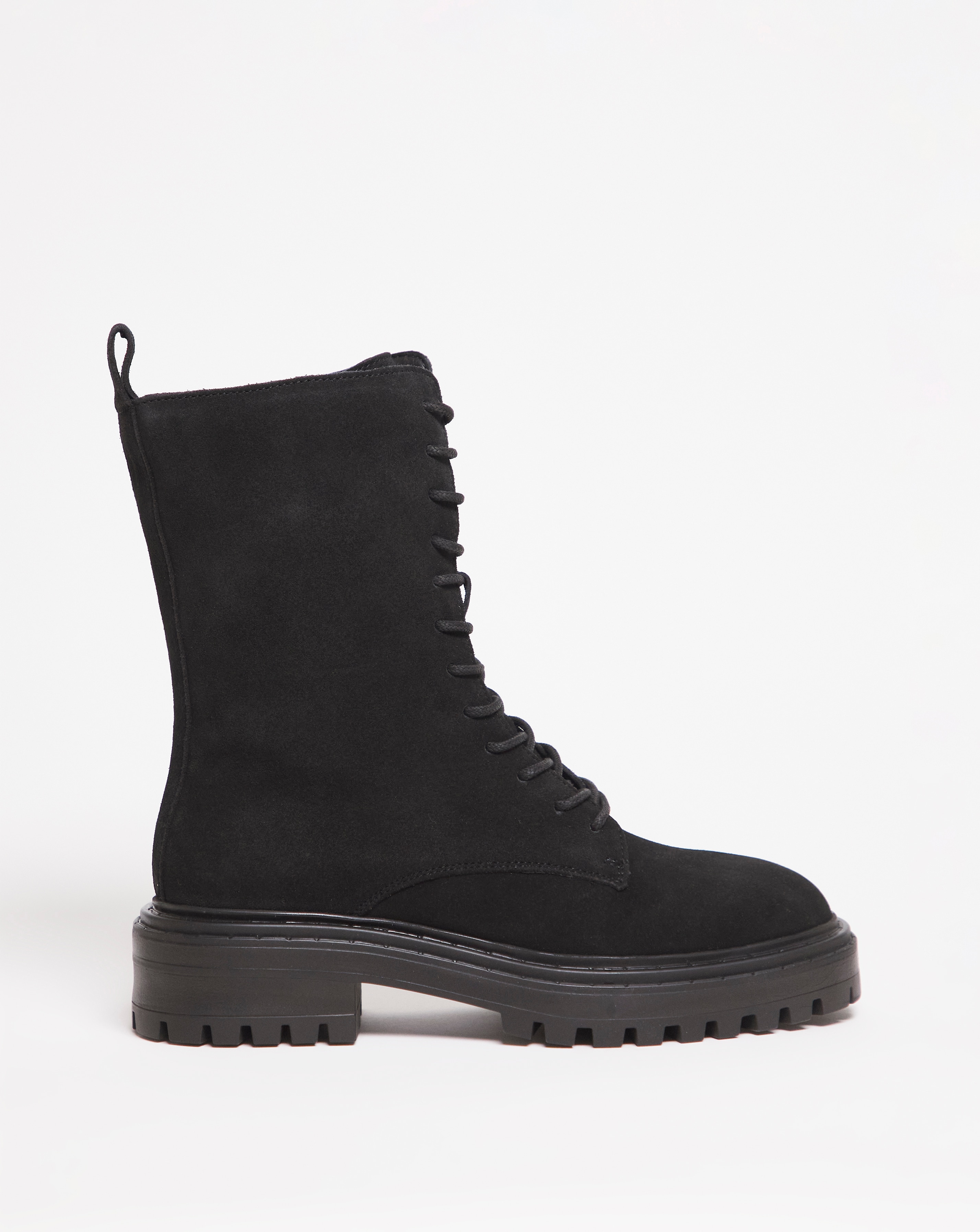 Suede Lace Up Boot E Fit