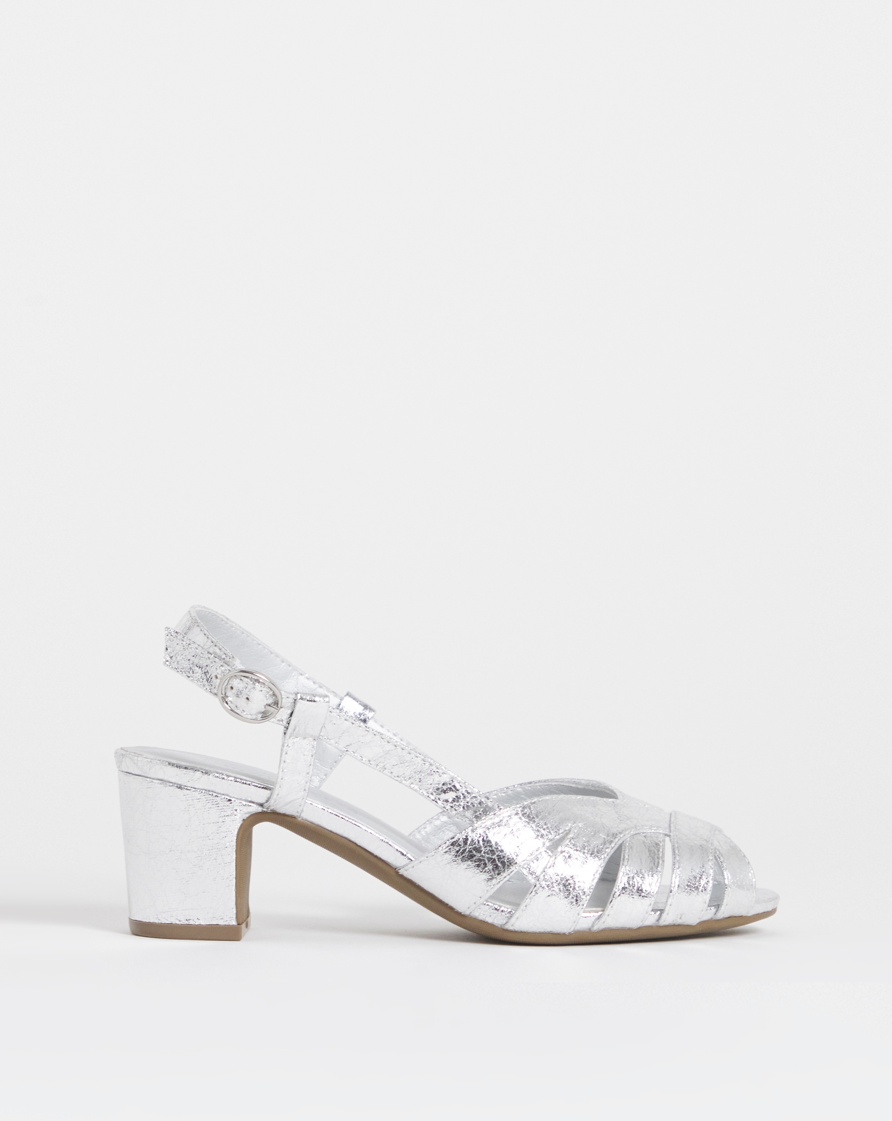 New In - Peep Toe Sling Back Shoes Ex Wide Fit