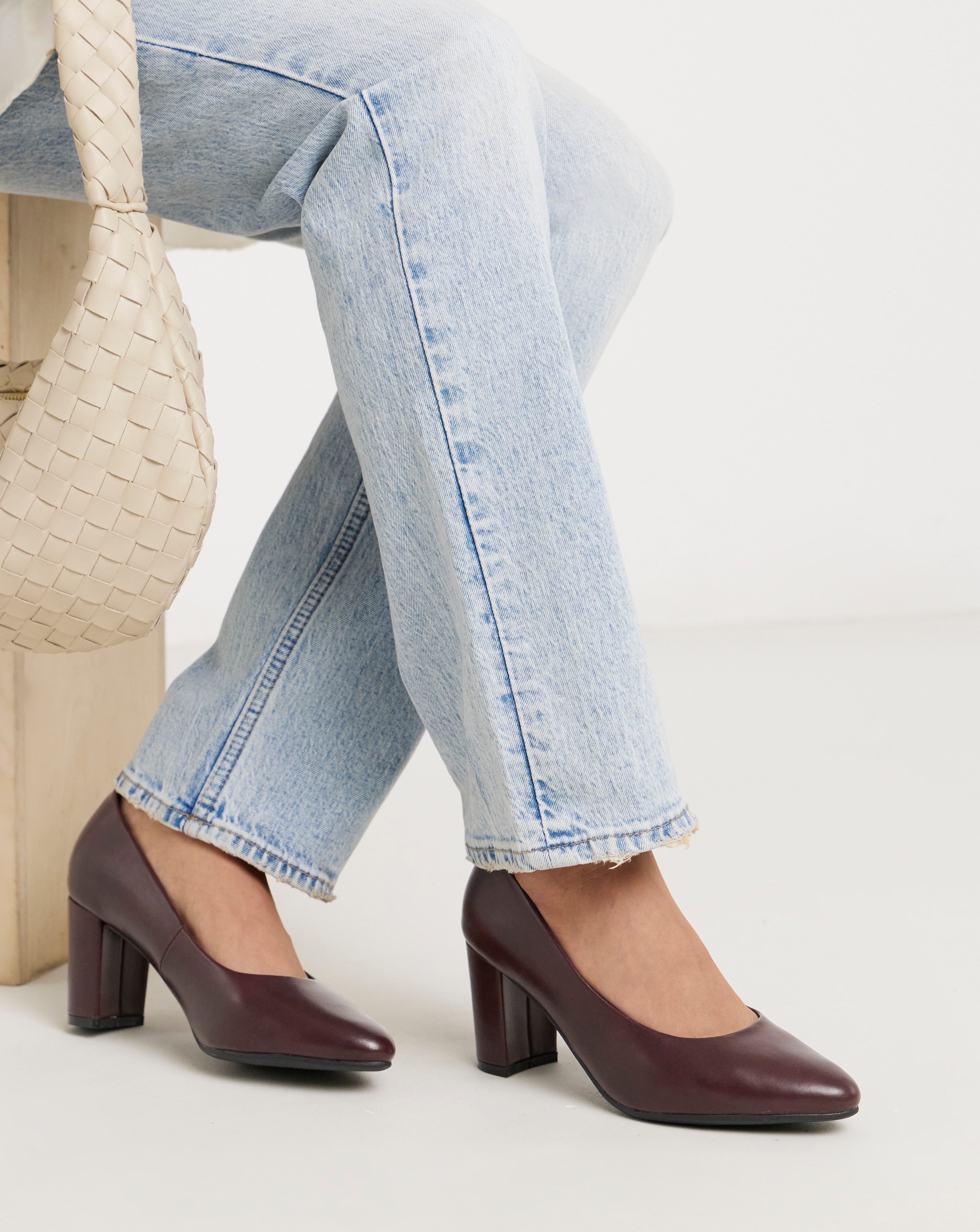 New In - Comfort Flexible Court Shoe Wide Fit