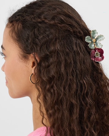 Accessorize Floral Metal Claw Clips