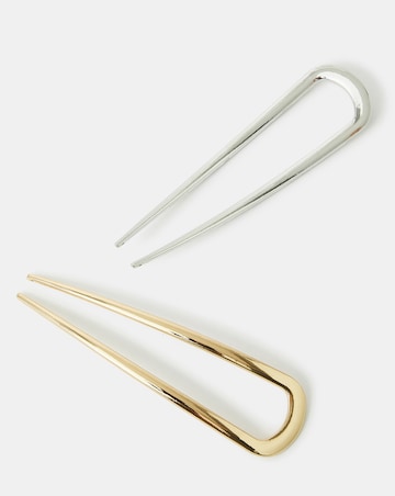 Accessorize Mix Metal French Hair Pins