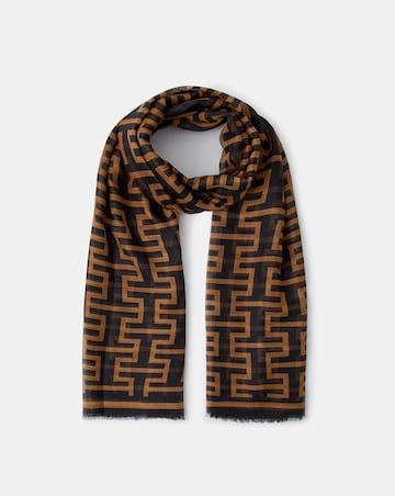 Accessorize Geometric Print Scarf