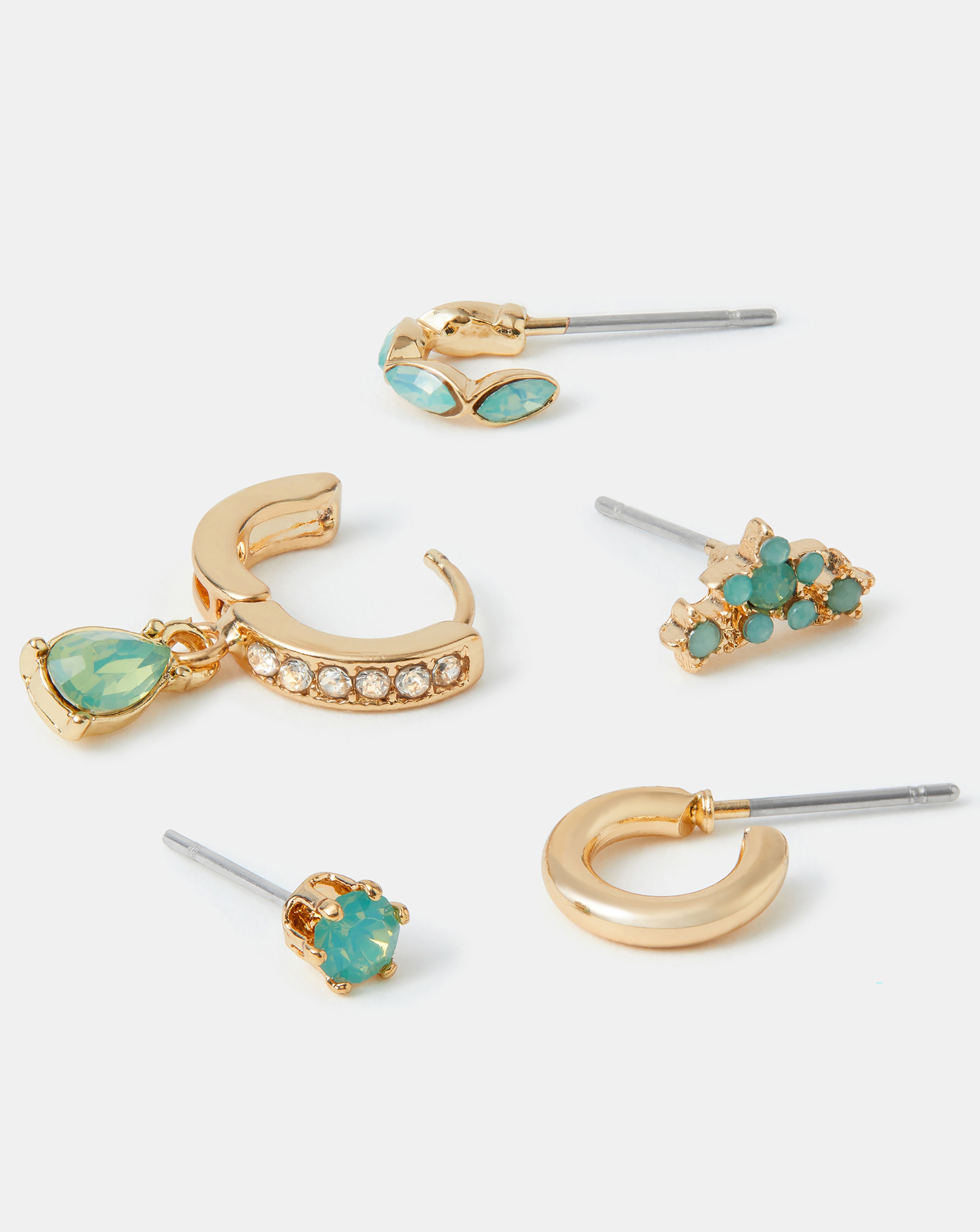 Accessorize 5-Pack Gem Stud & Hoop