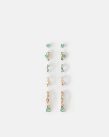 Accessorize 5-Pack Gem Stud & Hoop