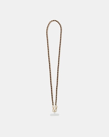 Accessorize Leather Chain Phone Strap