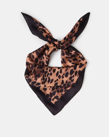 Accessorize Leopard Print Square Scarf