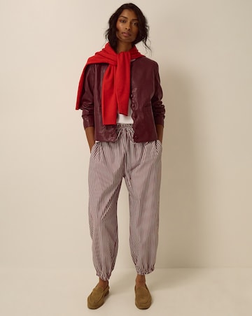 Monsoon Penelope Scallop Leather Jacket