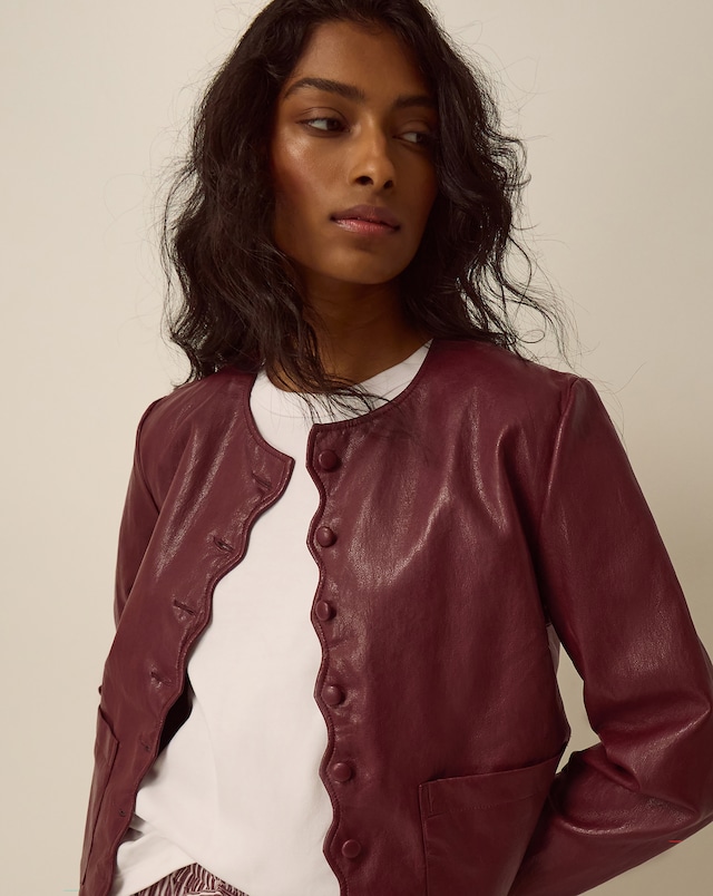 Monsoon Penelope Faux Leather Jacket