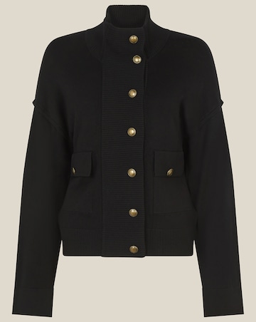 Monsoon Naya High Neck Knitted Jacket