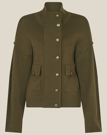 Monsoon Naya High Neck Knitted Jacket