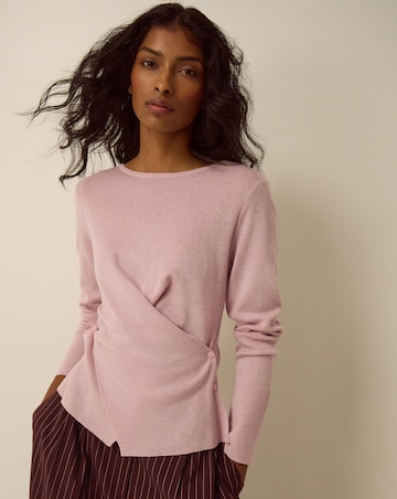 Monsoon Dora Drape Knitted Top