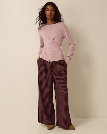 Monsoon Dora Drape Knitted Top