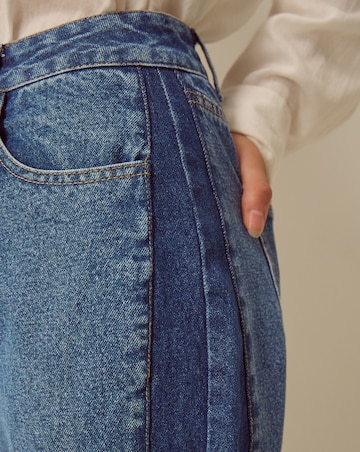 Monsoon Natalie Contrast Barrel Jeans