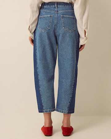 Monsoon Natalie Contrast Barrel Jeans