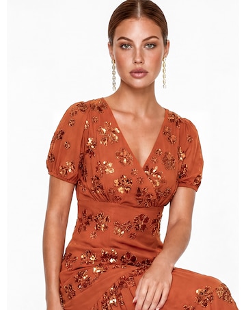 Maya Deluxe Embellished Maxi Dress