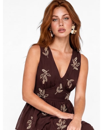 Maya Deluxe Embellished Maxi Dress