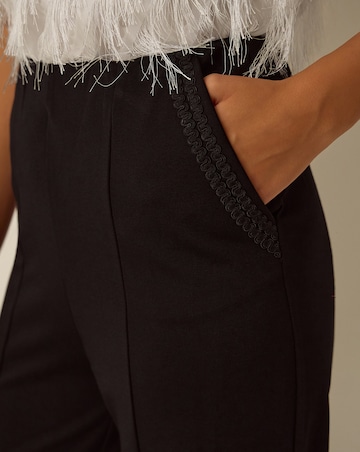 Monsoon Payton Ponte Wide Leg Trousers