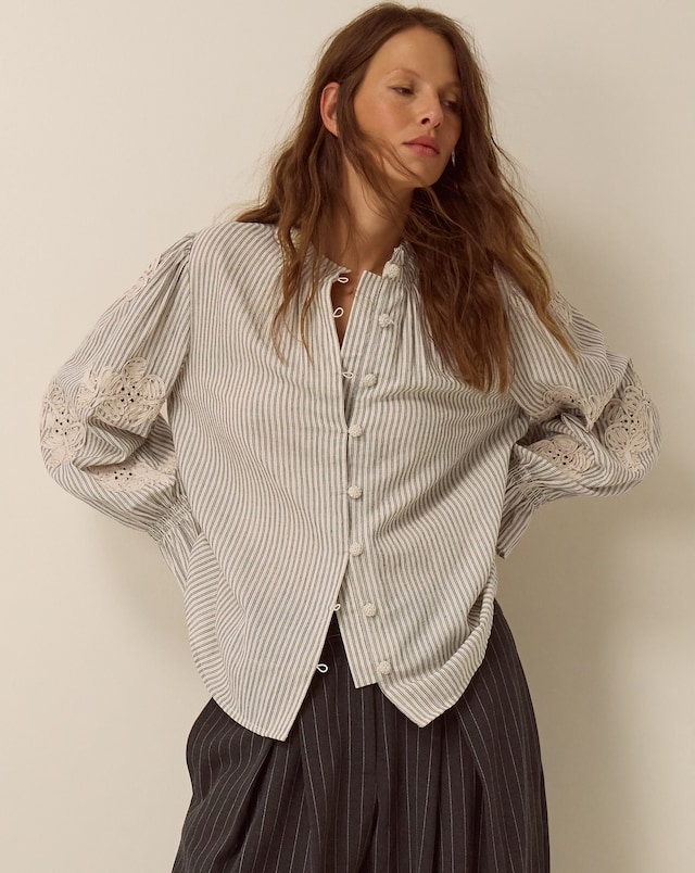 Monsoon Iris Cornelli Stripe Shirt