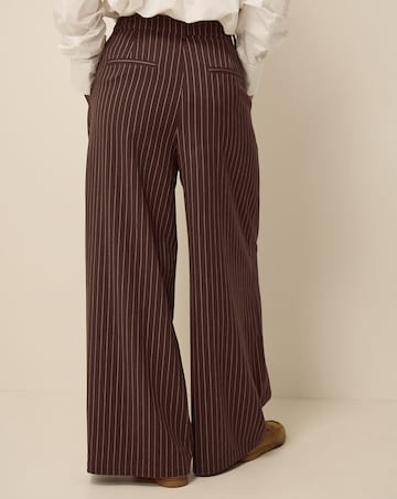 Monsoon Jen Pinstripe Wide Leg Trousers